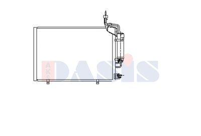 AKS DASIS 092070N Радиатор кондиционера для FORD FIESTA VI (CB1, CCN)