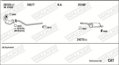 Изпускателна система WALKER REK059106
