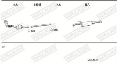 SISTEM DE ESAPAMENT WALKER VW50942