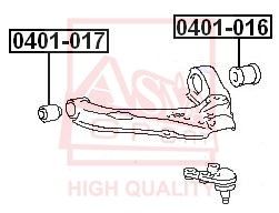 Подвеска, рычаг независимой подвески колеса ASVA 0401-016 для MITSUBISHI L300