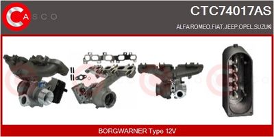 COMPRESOR SISTEM DE SUPRAALIMENTARE CASCO CTC74017AS