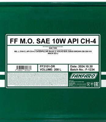FANFARO M.O. SAE 10W 208L