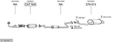 ABGASANLAGE BOSAL SYS05972