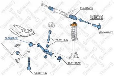 тампон, носач STELLOX 77-00881-SX