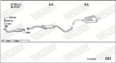 ABGASANLAGE WALKER FO30885