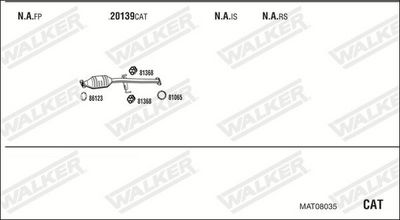 Изпускателна система WALKER MAT08035