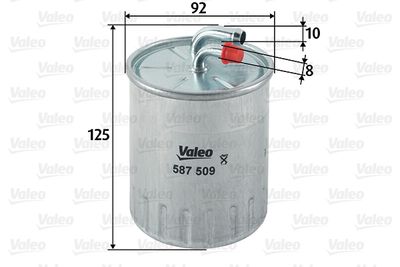 Топливный фильтр VALEO 587509 для SMART FORFOUR