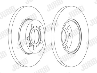 Тормозной диск JURID 562079J для VW LT