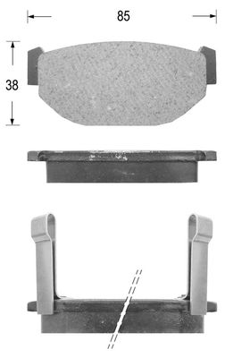 Комплект тормозных колодок, дисковый тормоз KAISHIN FK7009 для SUBARU XT