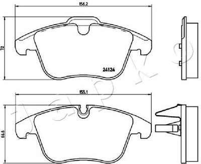 Brake Pad Set, disc brake 500340