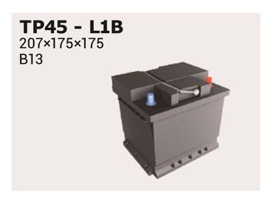 Стартерная аккумуляторная батарея IPSA TP45 для FIAT X