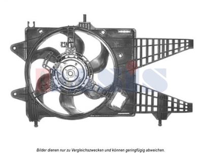 AKS DASIS 088081N Вентилятор системы охлаждения двигателя  для FIAT IDEA (Фиат Идеа)
