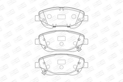 BREMSBELAGSATZ SCHEIBENBREMSE CHAMPION 573631CH 1
