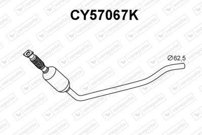Катализатор VENEPORTE CY57067K для CHRYSLER VOYAGER