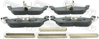 Комплект тормозных колодок, дисковый тормоз FEBEST 2101-F150R для FORD AUSTRALIA F150