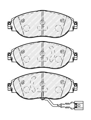 Brake Pad Set, disc brake FDB5096