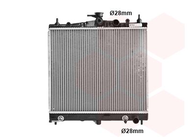 Радиатор, охлаждение двигателя VAN WEZEL 13002211 для NISSAN MICRA