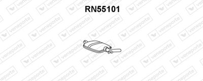 Предглушитель выхлопных газов VENEPORTE RN55101 для RENAULT 20