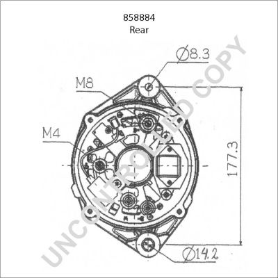 Alternátor PRESTOLITE ELECTRIC 858884