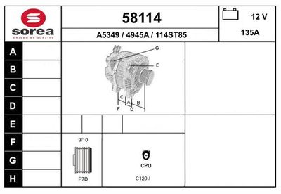 GENERATOR EAI 58114