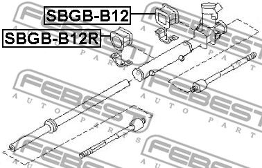 SBGB-B12 Проставка рулевой рейки  FEBEST FEBEST 