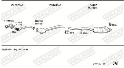 Изпускателна система WALKER BWH12141