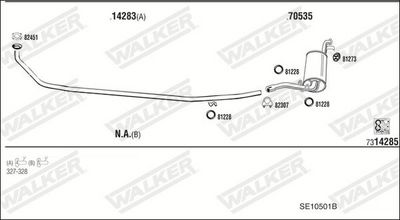 Изпускателна система WALKER SE10501B