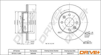 DISC FRANA DR!VE+ DP1010110009 2