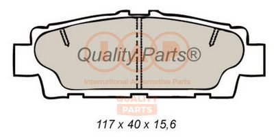 Комплект тормозных колодок, дисковый тормоз IAP QUALITY PARTS 704-17141 для LEXUS LS