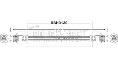спирачен маркуч BORG & BECK BBH9139