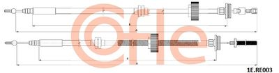 Тросик, cтояночный тормоз COFLE 92.1E.RE003 для RENAULT GRAND SCENIC