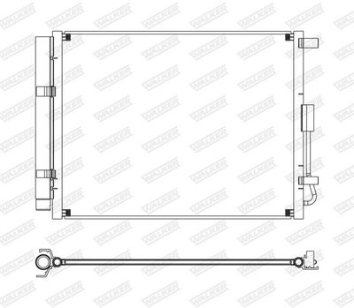 KONDENSATOR KLIMAANLAGE WALKER WCD00022 7