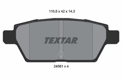 Brake Pad Set, disc brake 2458102