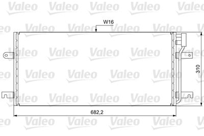 Конденсатор, кондиционер VALEO 814029 для VW TRANSPORTER