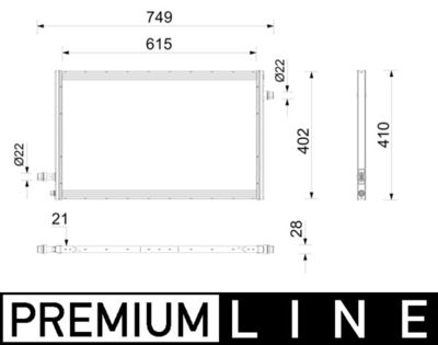 RADIATOR MOTORUL ELECTRIC MAHLE CRE11000P