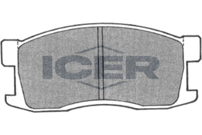 Комплект тормозных колодок, дисковый тормоз ICER 180346 для HONDA QUINTET