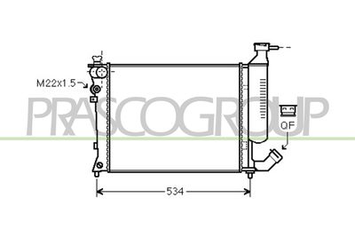 RADIATOR RACIRE MOTOR PRASCO CI420R024