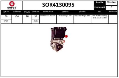 EAI SOR4130095 Насос гідропідсилювача керма для BMW (Бмв)