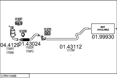 Układ wydechowy MTS CITR41468B019749