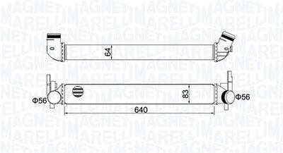 MAGNETI MARELLI 351319204410 Интеркулер  для AUDI A1 (Ауди А1)