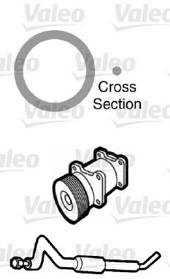 O-ring klimatyzacji 10,55 x 13,55 x 1,50 ZIELONY HNBR (cena za 20 szt.)