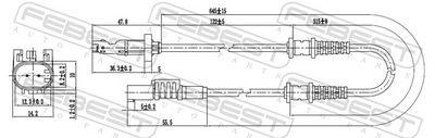 Sensor, wheel speed 16606-006