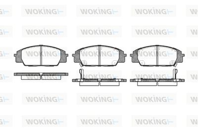 Комплект тормозных колодок, дисковый тормоз WOKING P6353.02 для HONDA S2000