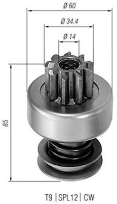 MAGNETI MARELLI Krumpliaratis, starteris