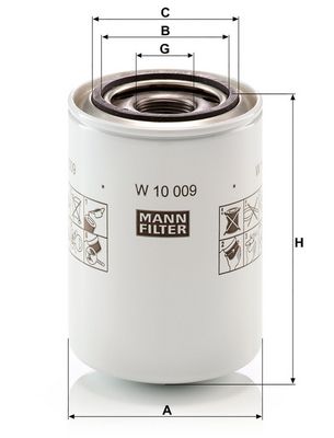 Hydraulisch filter (geschroefd) past: CARRARO 3100-4, 3400-4, 5.1000 AGRIX, 5.1000 FRUTTETO, 5.1000 FRUTTETO BASSO, 5.1000 STANDARD, 652, 654, 655 CL, 702, 704, 7.1000 AGRIX, 7.1000 FRUTTETO