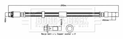 Brake Hose Borg & Beck BBH8784