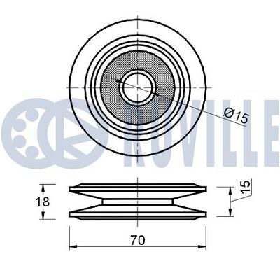 ROLA GHIDARE/CONDUCERE CUREA TRANSMISIE RUVILLE 540276 1