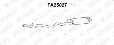 Глушитель выхлопных газов конечный VENEPORTE FA25027 для FIAT TIPO