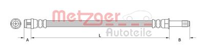 Тормозной шланг METZGER 4111368 для MERCEDES-BENZ CLA