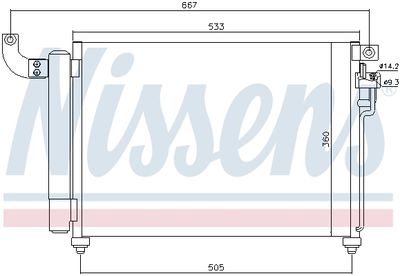 CONDENSATOR CLIMATIZARE NISSENS 940003 6